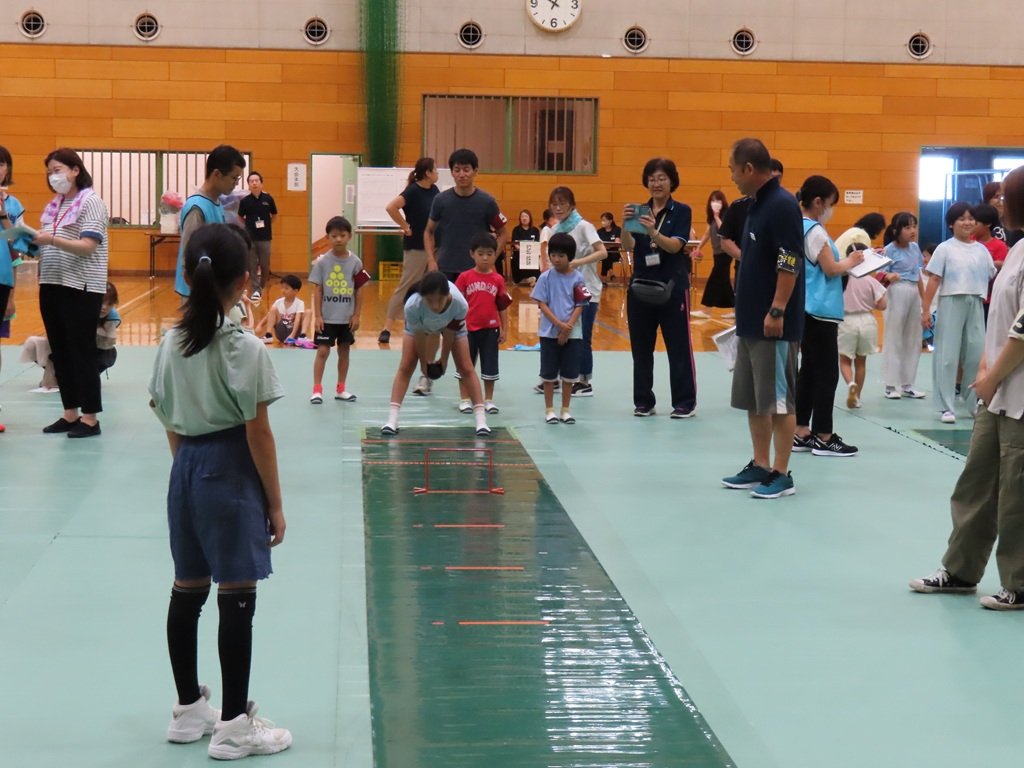試合中の光景